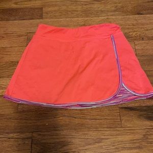 Girls Danskin Orange and Purple skort